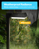 Sunco Lighting LED Solar Sidewalk Light IP65-Rated Weatherproof Outdoor Lighting