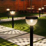 Solar Garden LED Path Lights, Round, Bloom