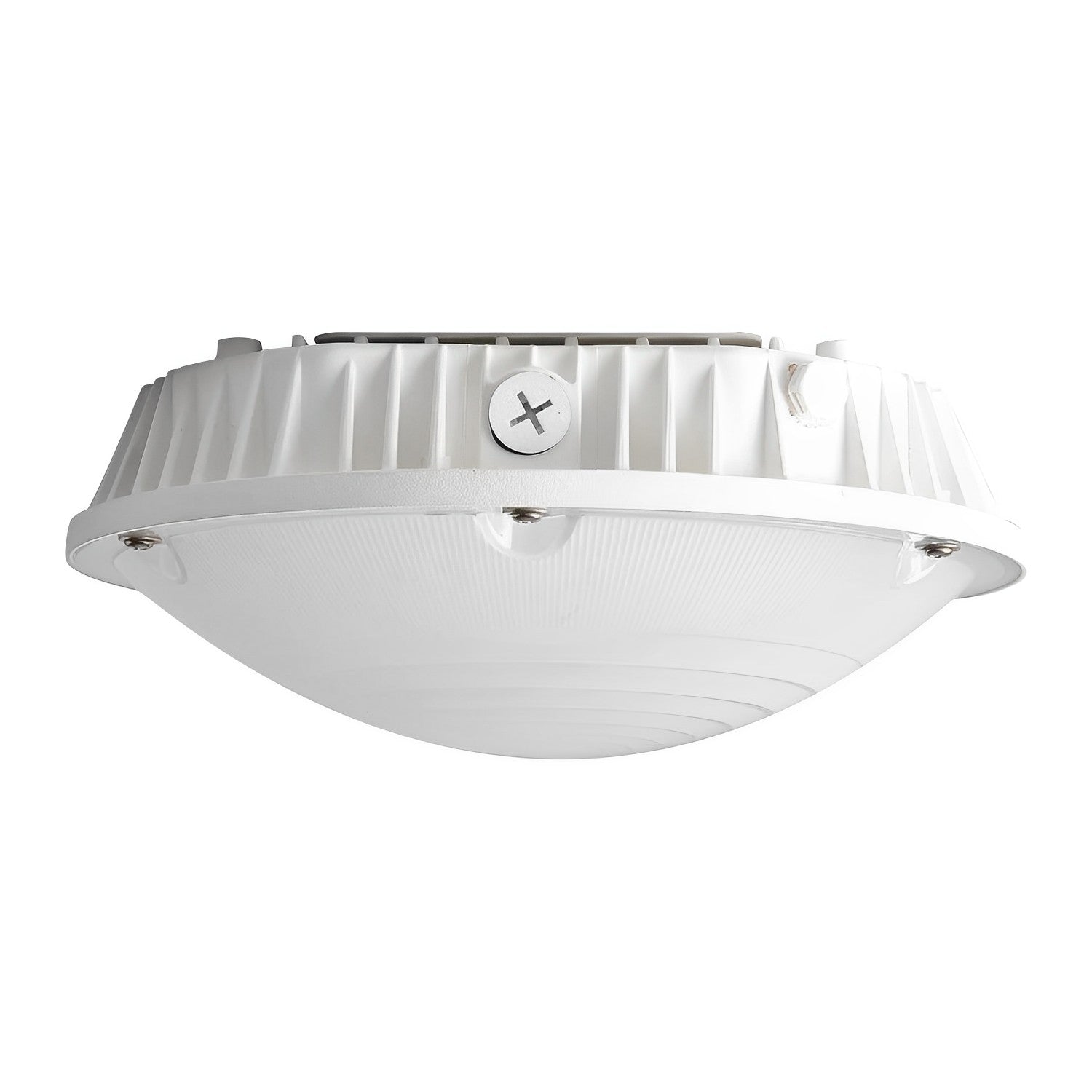LED Canopy Light Fixture - 60W/40W/30W - Selectable Wattage - 10800 Lumens Max - 5000K Daylight - Dimmable - Round Oval Design - 250W HPS/HID Replacement for Gas Station Carport Warehouse - White