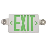 2 Round Head LED Exit Sign (Green)
