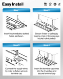 The slim design has great light output and is easy to install for your ceilings.