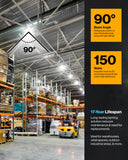 UFO High Bay LED Fixture with Reflector, 150W/200W/240W