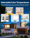 Illuminate your space with selectable hues that are also ideal for visual sensitivity.
