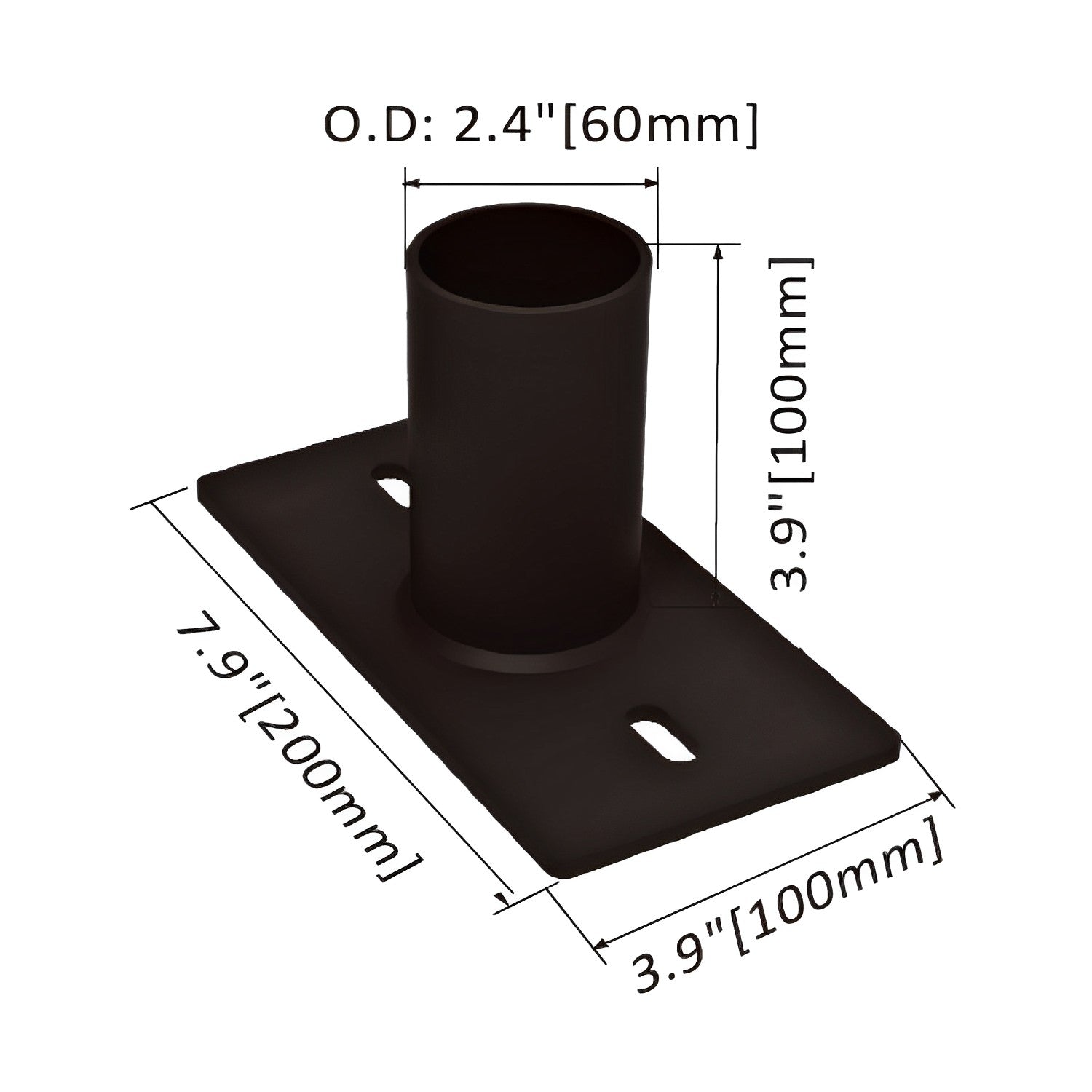 Horizontal Wall Mount Tenon Bracket Sunco Lighting