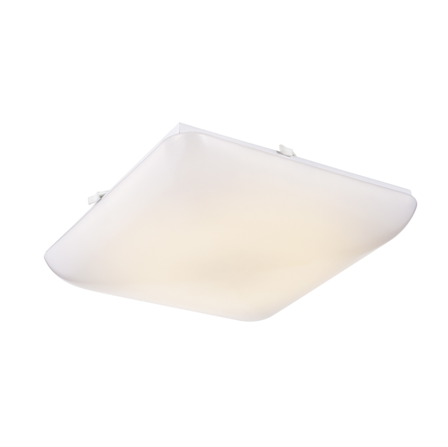 11 Inch Square LED Puff Ceiling Light, Cloud, White, Surface Mount, 120V, 1500 Lumens