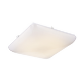 Square LED Puff Ceiling Light, Cloud, White, Surface Mount, 120-277V, 3200 Lumens