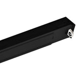 4ft LED Ready Strip Light Fixture, Single-Lamp, Black, Non-Shunted, Single/Double Ended