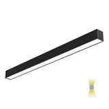 Image of Black LED Up/Down led linear lighting or linear light fixture