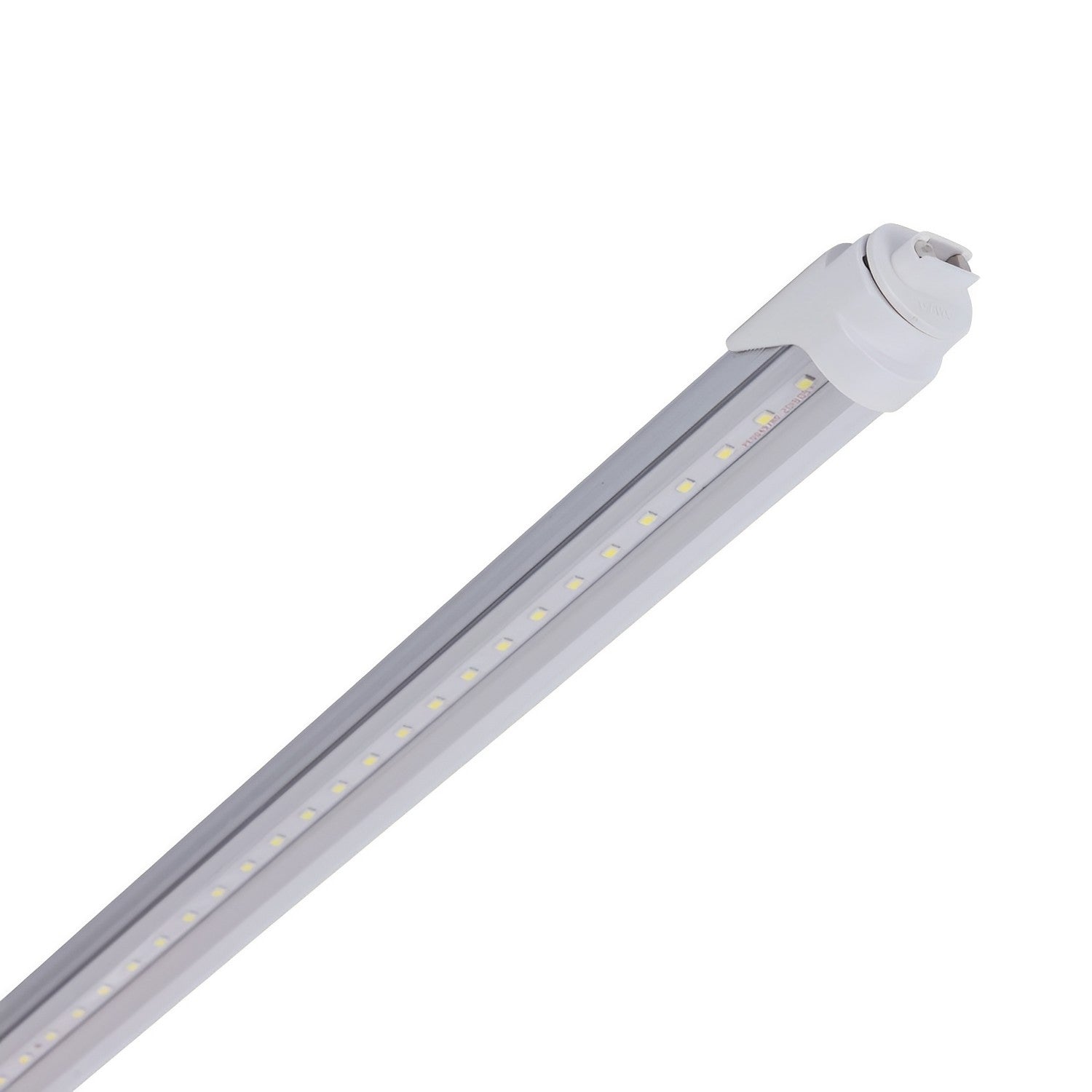 T8 LED Tube, 8ft, R17D Base, Clear, Bypass, Type B, 40W, Double Ended