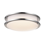 Round LED Satin Nickel Ceiling Light, Sumo, Surface Mount, 3500 Lumens