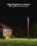 The barn light can light up large spacious areas with no buzzing and flickering.