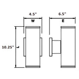 Dimension of modern wall sconce or modern sconce