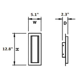 Dimension of modern sconce or wall sconces for living room, bathrooms, offices, and more