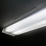 4ft LED Ready Wraparound Fixture, Double-Lamp, Non-Shunted, Single/Double Ended