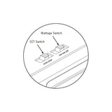 CCT and Wattage Switches of 2x4 led flat panel or ceiling mount ceiling light