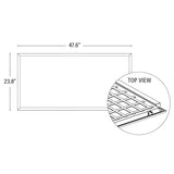 Dimension of ceiling light or led light fixture with top view