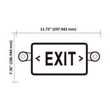 2 Head LED Exit Sign (Green)