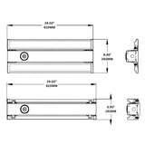 LED Foldable Linear High Bay, 2FT, 110W/90W/70W, Selectable Wattage, 16700 Lumens