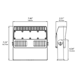 LED Mini Flood Light, U-Bracket Mount, Bronze, 20W, 2000 Lumens