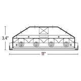 Front Dimension of Low-priced LED Fixture