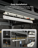 Installation is easy and hassle-free. The vapor tight fixture is suitable for wet locations and can be installed via surface mount.