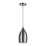 1-Light Pendant Lamp Fixture - 9W - 900 Lumens - 2700K & 4000K - Energy Star & UL Listed - Satin Nickel Finish