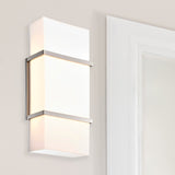 LED Satin Nickel Wall Sconce, 15W, Luminara, 1300 Lumens