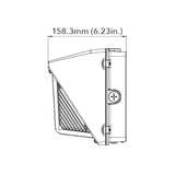 Side Dimension of led wallpack, led parking lot light  or outdoor wall light