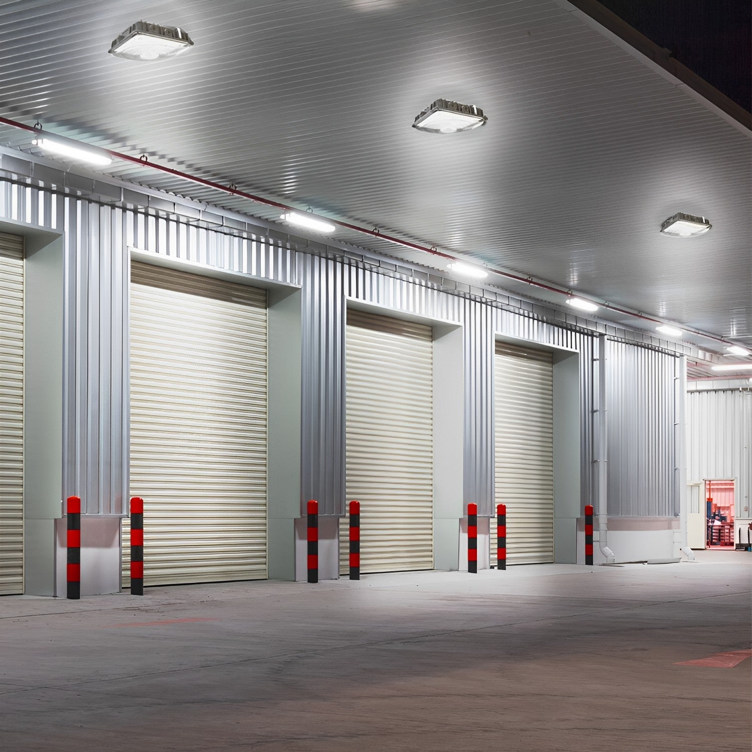 Dark Bronze LED Canopy Light, 63W/45W/30W, Selectable Wattage & CCT, 8500 Lumens