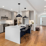 13 3/4" Wide Black Aluminum & Acrylic Shade LED Mini Pendant Light, P269D Series