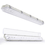 4ft T8 LED Ready Vapor Tight Fixture, Double-Lamp, Non-Shunted, Single Ended