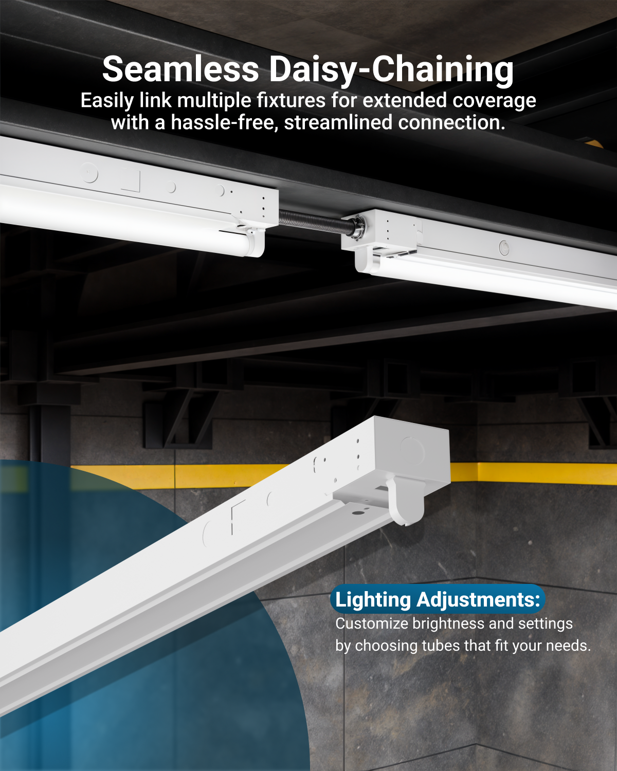 4ft T8 LED Strip Light Fixture, Single-Lamp | LED LIGHTING | SUNCO ...