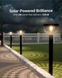 Solar Garden LED Path Lights, Round, Bloom