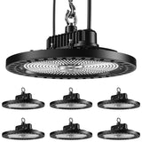 UFO LED High Bay Lights, 200W/160W/120W/80W, Selectable Wattage & CCT, 31000 Lumens