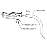 Mounting Arm Kit for Black LED Barn Light