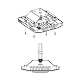 Mounting Holder Bracket for LED Gas Station Canopy Lights