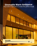 Adjust the dimming feature that fits best with your indoor or outdoor environment.