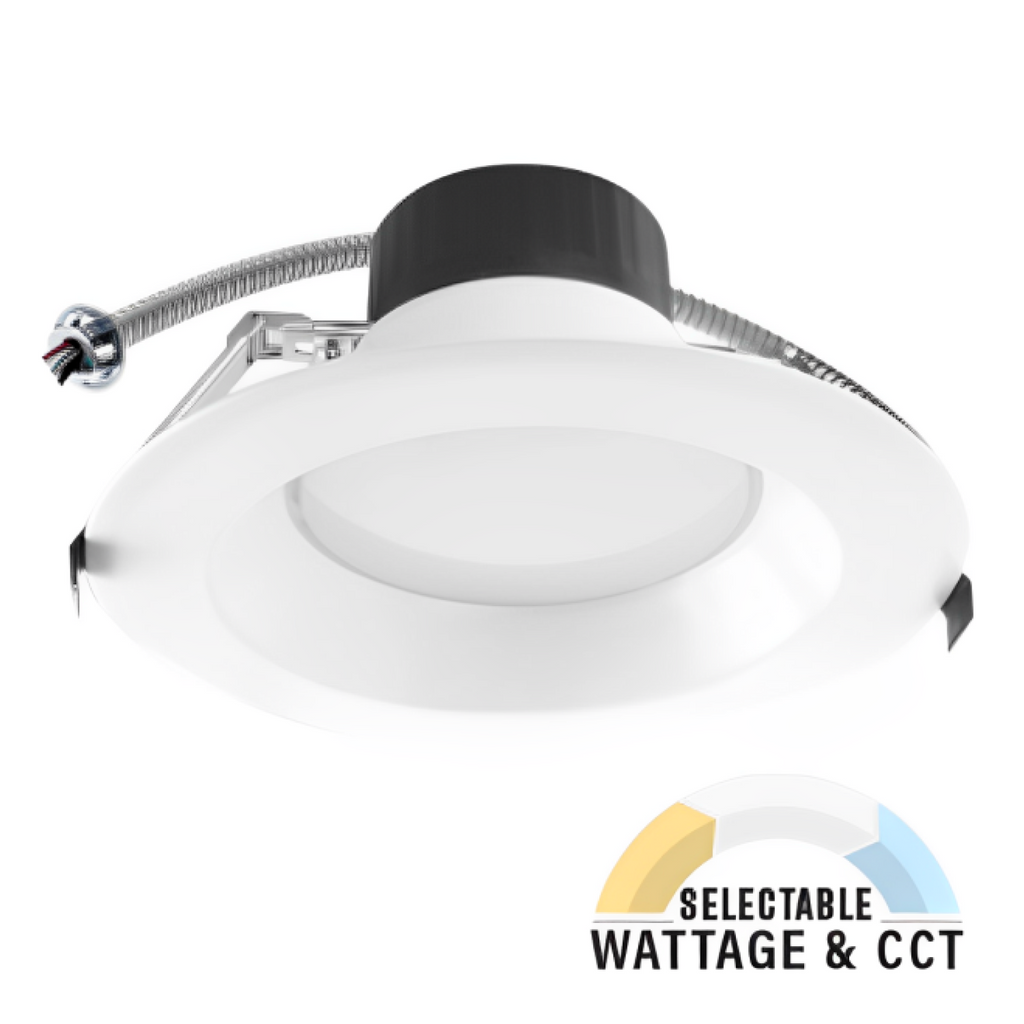Commercial Recessed LED Lighting, 6 Inch, 22W/15W/10W, Selectable Watt ...