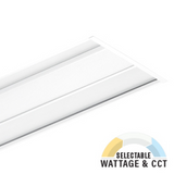 LED Troffer, 40W/27W, 1x4, Selectable Wattage & CCT, 5000 Lumens