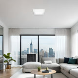 9 Inch Square Ceiling Light, Surface Mount, 1200 Lumens