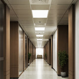 Sleek, low-profile design fits standard grid ceilings, ideal for offices, schools, and commercial spaces.