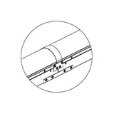 Row Connector & Occlusion Block for LED Strip Light Fixtures