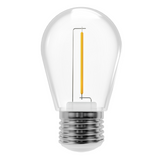 LED S14 Non-Dimmable Light Bulb, 1W, AC120V, 100 Lumens