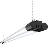 LED Shop Light, 4ft, Utility, Black, Frosted, Plug & Play, 4100 Lumens