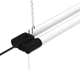 LED Shop Light, 4ft, Utility, Frosted, 4100 Lumens, Black