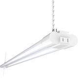 LED Shop Light, 4ft, Utility, Frosted, Plug & Play, 4500 Lumens