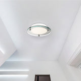 14 Inch Round LED Satin Nickel Ceiling Light, Surface Mount, 2100 Lumens