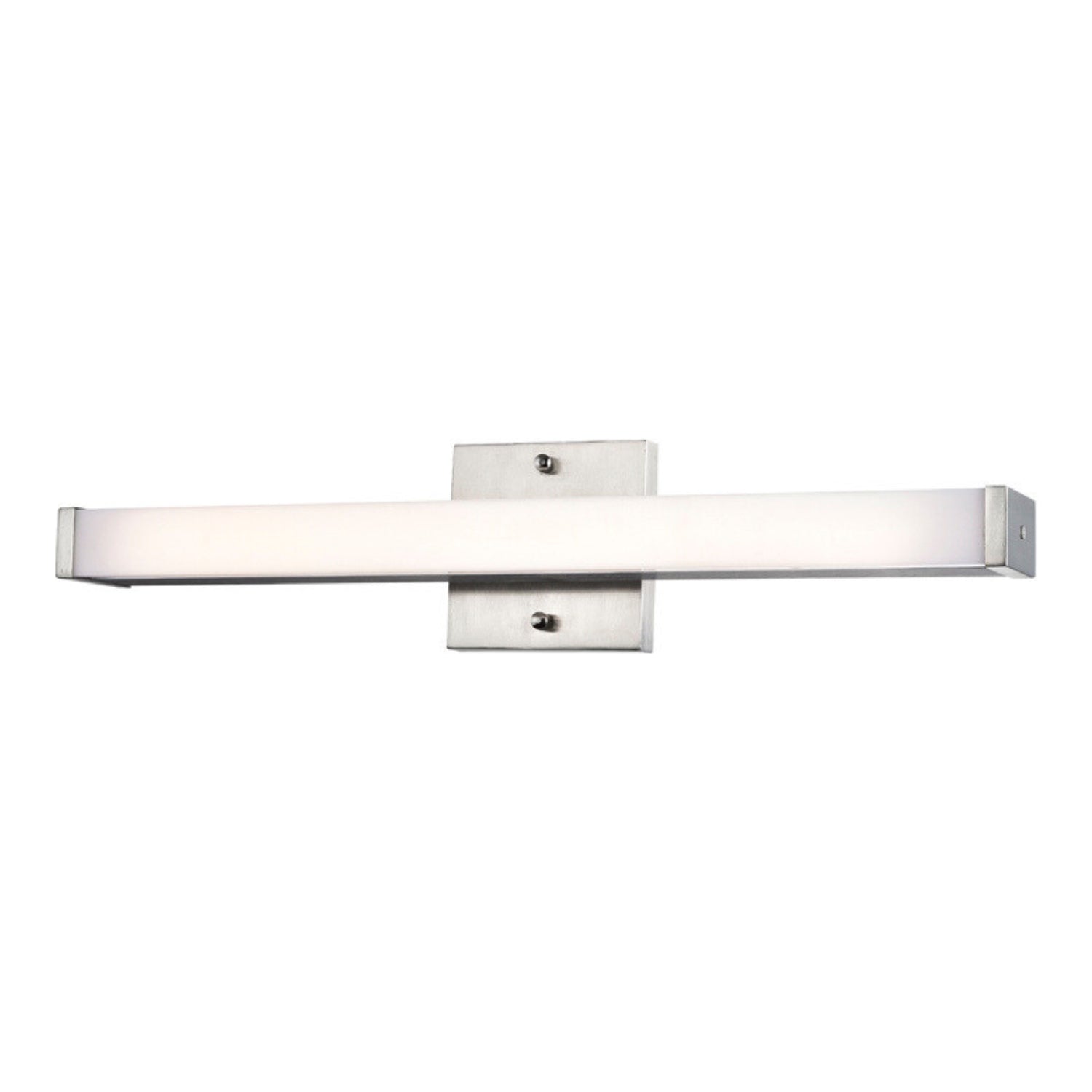 LED Vanity Light in Satin Nickel Finish - 1-Light Transitional Bathroom Light with 3000K & 4000K CCT - 11W - 900 Lumens