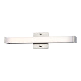 LED Vanity Light in Satin Nickel Finish - 1-Light Transitional Bathroom Light with 3000K & 4000K CCT - 11W - 900 Lumens
