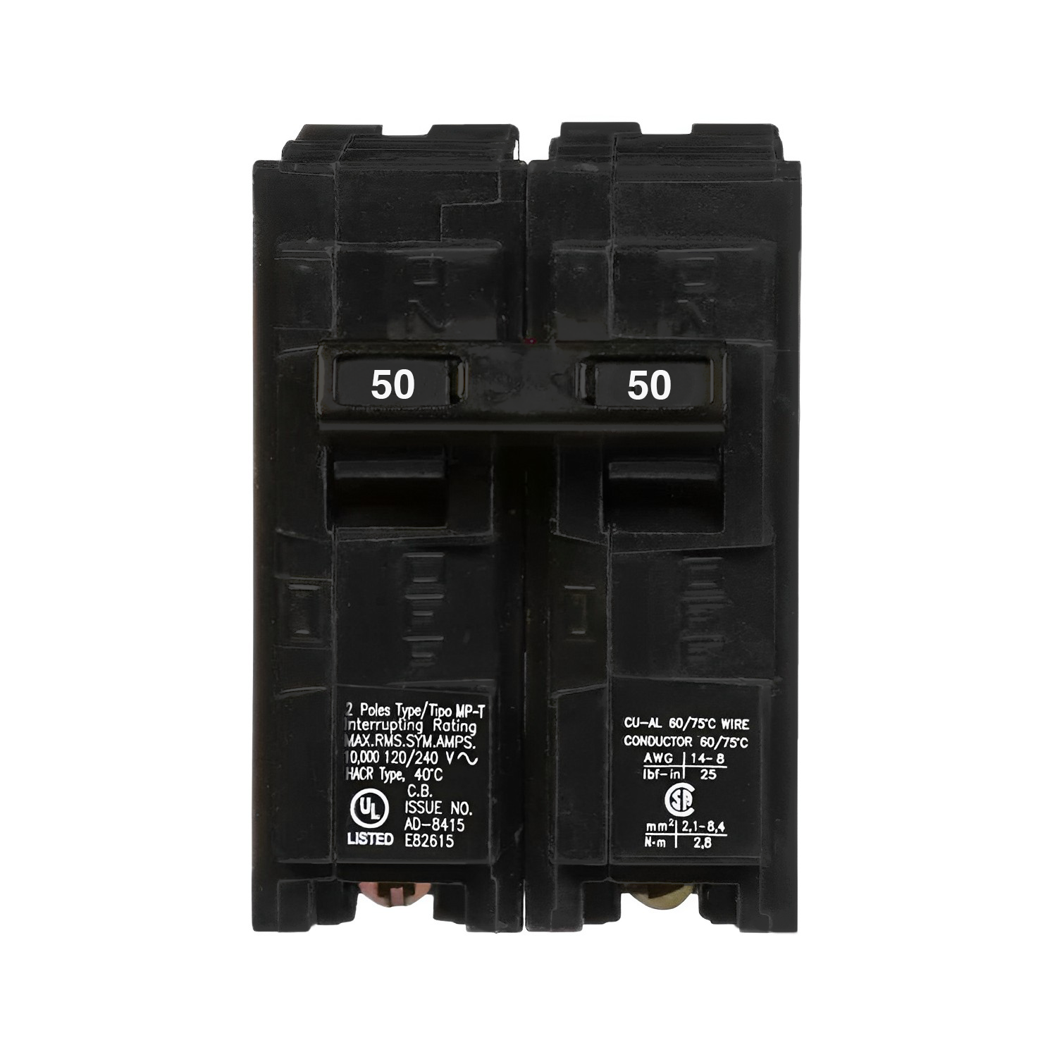 Q250 Siemens Q250 50-Amp Double Pole Type QP Circuit Breaker – Sunco Lighting